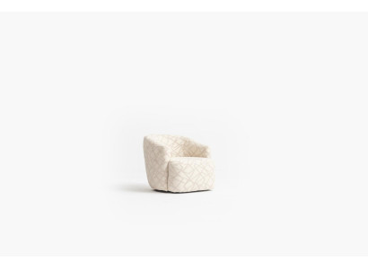 Gevoerde cocktail fauteuil in een aangename kleur in een modern ontwerp
