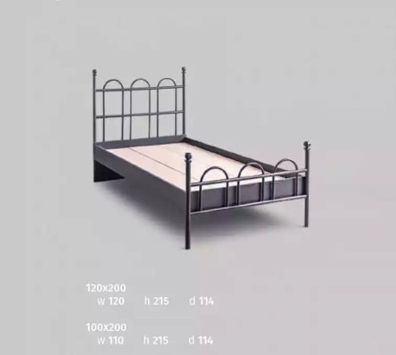 Complete kamer Slaapkamer Bed Kast Bureau Zwart 3-delig