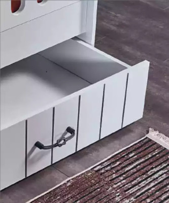 Peuter kinderkamer slaapkamer bed commode kledingkast 3-delig.