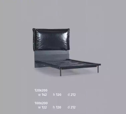 Ontwerper kinderbed tienerbed metaalmeubels met zacht 120x200cm.