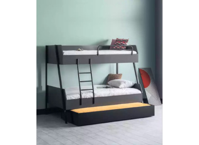 Jongerenbed kinderbed kinderen ontwerp modern bed kinderkamer bedden hout