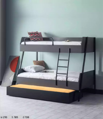 Jongerenbed kinderbed kinderen ontwerp modern bed kinderkamer bedden hout