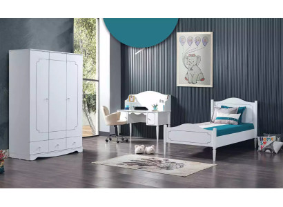 Complete kamer Slaapkamer Meubels Bureau Bed Kast 3-delig.