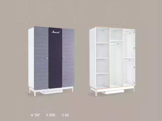 Kinderkamer Slaapkamer Bed Jeugdkamer Tafel Kast Meubels 3-delig.