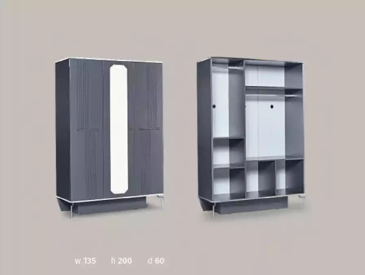 Ontwerp tienerkamer slaapkamer set kast bed bureau 3-delig.