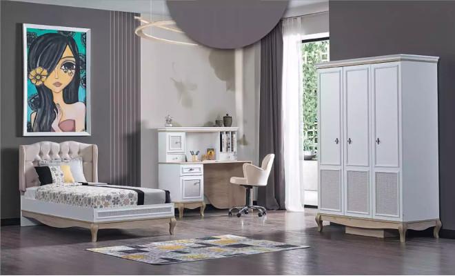 Ontwerp bedden kinderbed tienerkamer bed meubels gestoffeerd 100x200cm