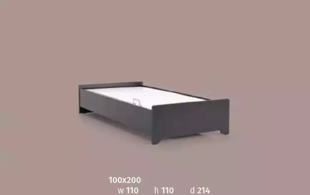 Designer bedden kinderbed zwart bed tienerbed houten meubels 100x200cm.