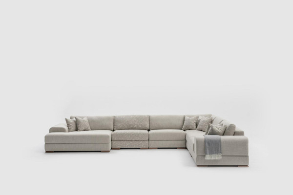 Eckbank U-vorm Woonkamer Bankstel Bank Ontwerp Moderne Meubels 150x425x320