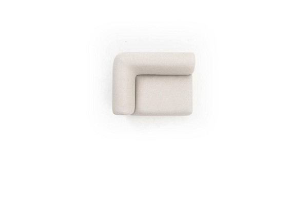 Hoekbank hoekbank bekleding meubel hoekgroep bankstel L-vorm 2x fauteuil