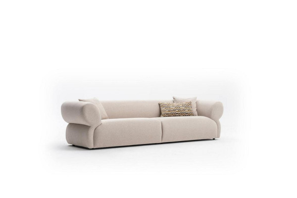 Sofaset woonkamer Sofa Set L-vorm 3-zitsbank Poef Set Modern Design