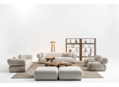 Sofaset 6-delig. Woonlandschap Zits-Loungebed Woonkamerset Modern Design