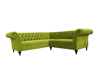 Chesterfield hoekbank hoekbank ontwerper bank fluwelen leren bankstel SLIII bank nr. 96