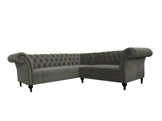 Chesterfield hoekbank hoekbank designbank bank velours leren bankstel SLIII bank №97
