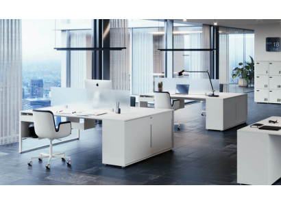 Bureau Werktafel Computertafel Dubbele bureau met lade