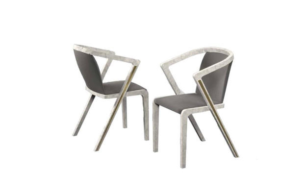 Luxe stoel modern ontwerp eetkamer fauteuil stoelen gestoffeerde meubels