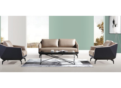 Bankstel 3+1+1 zits set Ontwerp banken Gestoffeerde banken Lederen relax Moderne