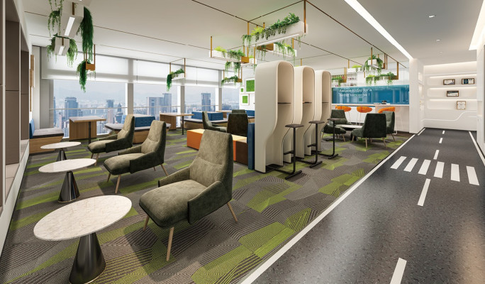 Telefooncel Beklede scheidingswand Beklede meubels Inrichting Kantoor Office