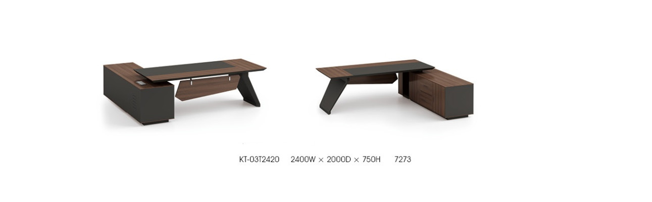 Schrijftafel kantoorinrichting 2-delige set Tafels plank Directeursbureau + archiefkast