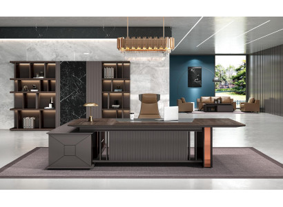 Hoekbureau Kantoorinrichting Directeurskamer Meubeldesign Bureaus