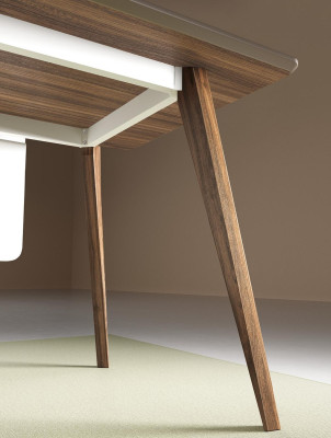 Hoekschrijftafel Werk Schrijf Bureau Tafel Luxe Ontwerper Klasse Meubels