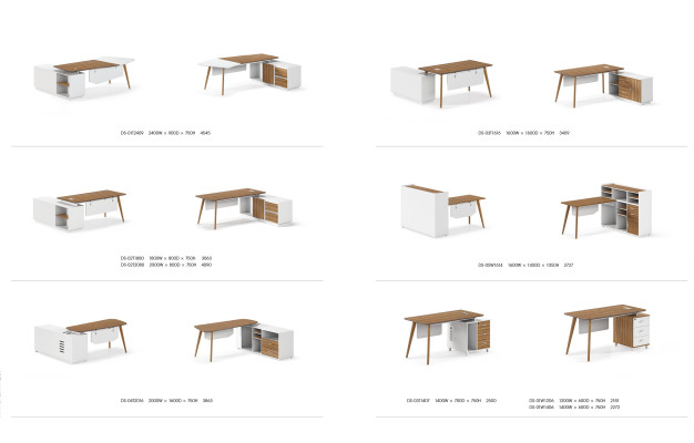 Hoekschrijftafel Werk Schrijf Bureau Tafel Luxe Ontwerper Klasse Meubels