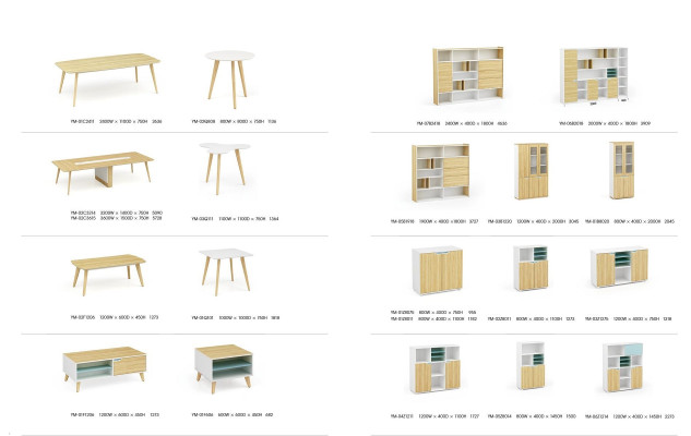 Kantoorinrichting 2-dlg. Chef tafel + archiefkast plank set bureau