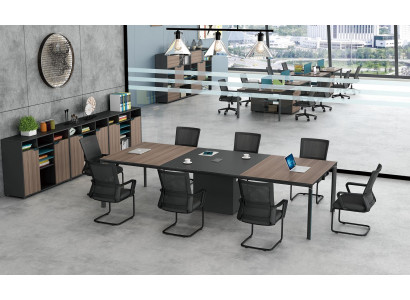 Conferentietafel Kantoor Kabelgoot Netwerk Tafels Vergadertafel