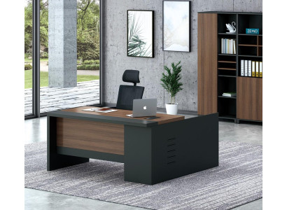 Hoekbureau thuis kantoortafel groot bureau meubels van de baas