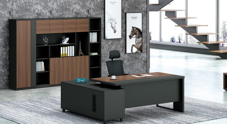 Hoekbureau Werk Schrijf Kantoor Tafel Luxe Klasse Designer Meubels