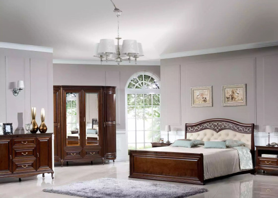 Kledingkast luxe Wit slaapkamer kast Houten meubelen Kasten