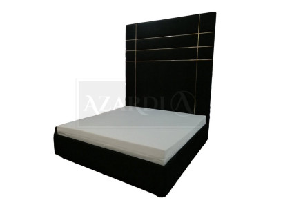 Hotel dubbel leder textiel bed slaapkamer gestoffeerd luxe bedden modern design