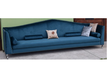 Sofa Bank Bekleding Stof Leder Bank Blauwe Set 5-zits