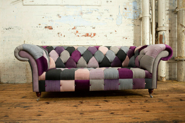 Chesterfield bankstel 3-zits gestoffeerde designer banken banken set driezitter