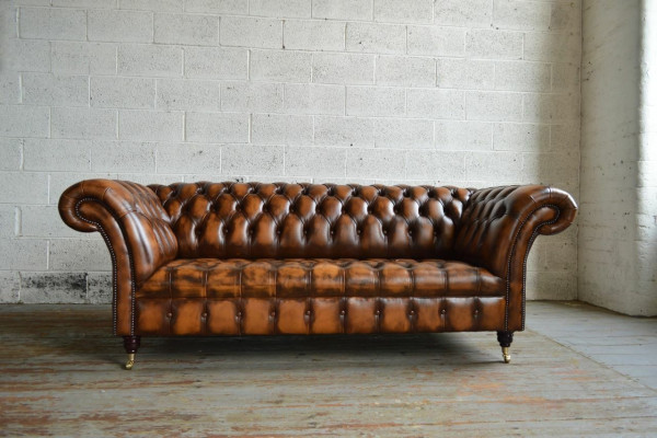 Luxe designer bank bankstel Driezits leren banken banken 3-zits nieuw