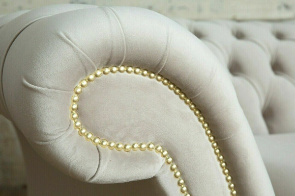 Sofa 4 zits XXL bank Zit kussens Banken Chesterfield Design