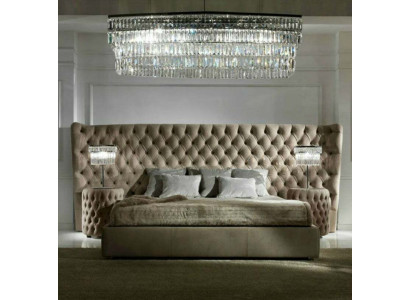 Bedbekleding Luxe Tweepersoonsbedden Slaapkamer Stof Chesterfield King Size