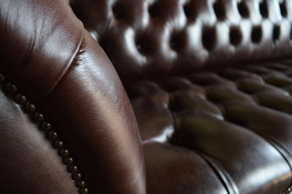 Bankstel 4 zits bank ontwerp Chesterfield gestoffeerd zitcombinatie leer textiel Nieuw