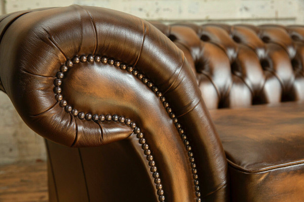 Chesterfield Bank 4-zits Woonkamerbank Banken Bekleden Bankstellen Nieuwe XXL Groot