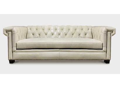 Chesterfield luxe bank gestoffeerde lederen set 3-zits bankstel