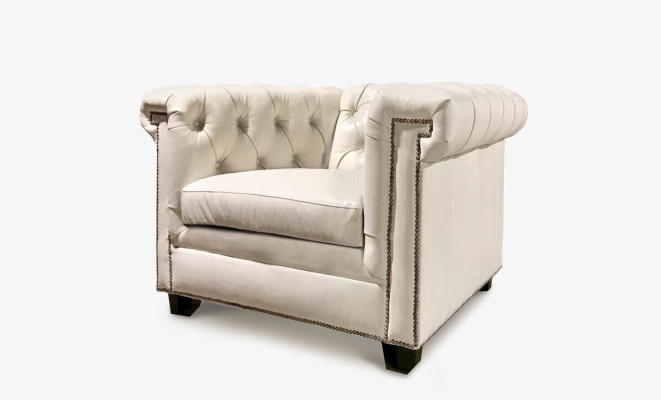 Chesterfield luxe bank gestoffeerde lederen set 3-zits bankstel