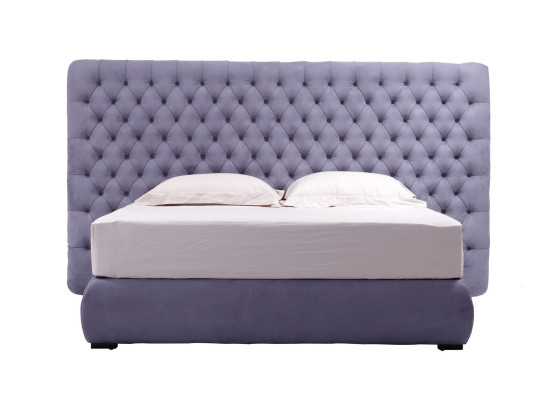 Bedbekleding Ontwerp Luxe Tweepersoons Hotelbedden Kamer Chesterfield Grijs Fluweel Nieuw