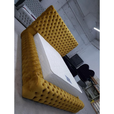 Moderne Stijlvolle Chesterfield Bed Slaapkamer Bedden Textiel Meubels