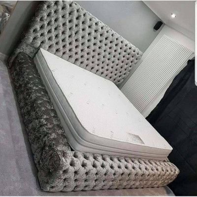 Moderne Stijlvolle Chesterfield Bed Slaapkamer Bedden Textiel Meubels