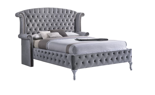 Nostalgie bed Chesterfield bank Oorkussens Bedden Engels slaapkamerontwerp Nieuw