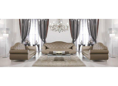 Beige bankstel Chesterfield banken bekleding 3+1+1 Set meubelstuk