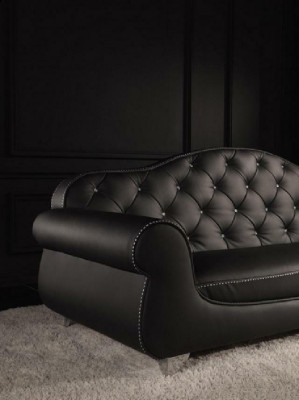 Beige bankstel Chesterfield banken bekleding 3+1+1 Set meubelstuk