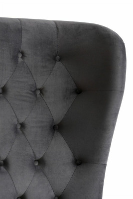 Chesterfield Design Bed 180x200cm Grijze Slaapkamer Bedden Hotel Bekleding Luxe