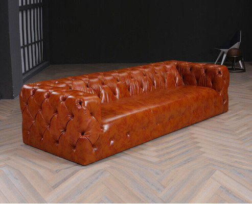 Leren bank Kunstleer bank Groot - Bank Luxe woonkamer zitkussen Vierzits  Lederen bank Kunstleren bank Groot - Bank Luxe woonkamer zitkussen Vierzits