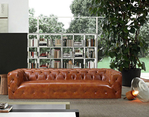 Leren bank Kunstleer bank Groot - Bank Luxe woonkamer zitkussen Vierzits  Lederen bank Kunstleren bank Groot - Bank Luxe woonkamer zitkussen Vierzits