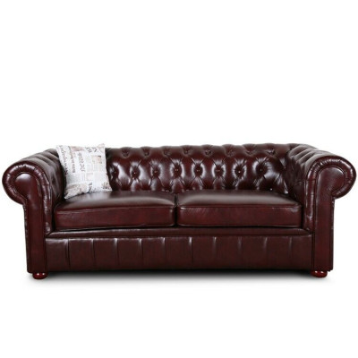 Chesterfield Bank Bankstel 2+1 zits Leren Bank Bankstel Bankstellen 2+1.